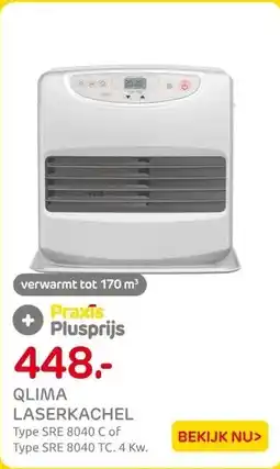 Praxis Qlima petroleumkachel SRE 8040 TC aanbieding
