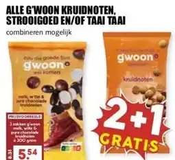 MCD Supermarkt ALLE G'WOON KRUIDNOTEN, STROOIGOED EN/OF TAAI TAAI aanbieding