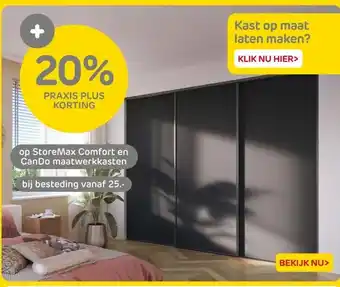 Praxis StoreMax Comfort en Can Do maatwerkkasten aanbieding