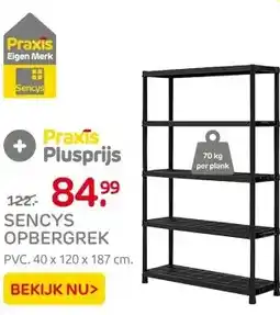 Praxis Sencys Stellingkast - 187x120x40cm - aanbieding