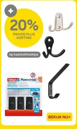 Praxis kapstokhaakjes aanbieding