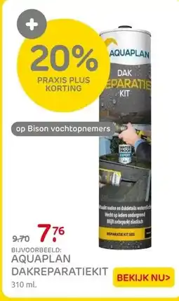Praxis Aquaplan dakreparatiekit - Waterdicht - aanbieding