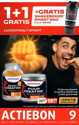 Lucovitaal Creatine 3000 mg aanbieding