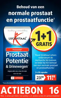 Lucovitaal Prostaat Potentie & Urinewegen aanbieding