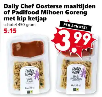 CoopCompact Daily Chef Oosterse maaltijden of Padifood Mihoen Goreng met kip ketjap aanbieding