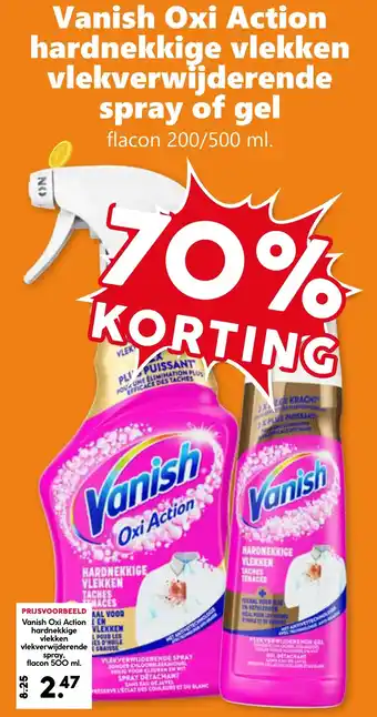 CoopCompact Vanish Oxi Action hardnekkige vlekken vlekverwijderende spray of gel aanbieding