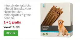 Intratuin Intratuin dentalsticks. Inhoud 28 stuks, voor kleine honden, middelgrote en grote honden. aanbieding