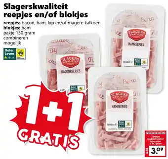 CoopCompact Slagerskwaliteit reepjes en/of blokjes aanbieding