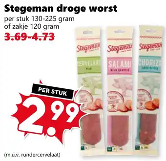 CoopCompact Stegeman droge worst aanbieding