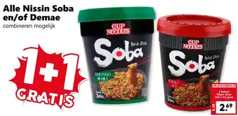 CoopCompact Alle Nissin Soba en/of Demae aanbieding