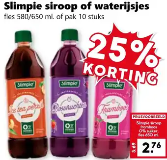 CoopCompact Slimpie siroop of waterijsjes aanbieding