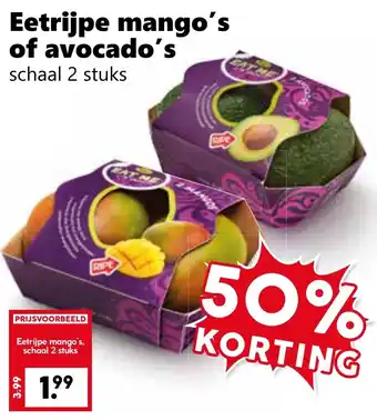 Coop Eetrijpe mango's of avocado's aanbieding