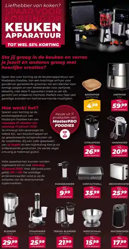 Coop SPAAR VOOR KORTING OP KEUKEN APPARATUUR aanbieding