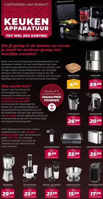 Coop SPAAR VOOR KORTING OP KEUKEN APPARATUUR aanbieding