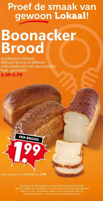 Coop Boonacker Brood aanbieding