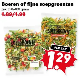 Coop Boeren of fijne soepgroenten aanbieding