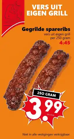 Coop Gegrilde spareribs aanbieding