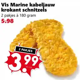 Coop Vis Marine kabeljauw krokant schnitzels aanbieding