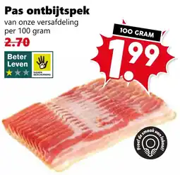 Coop Pas ontbijtspek aanbieding