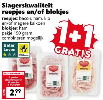 Coop Slagerskwaliteit reepjes en/of blokjes aanbieding