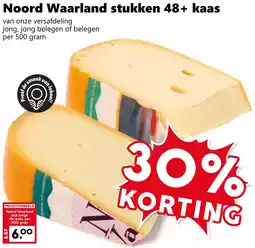 Coop Noord Waarland stukken 48+ kaas aanbieding