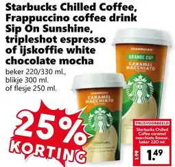 Coop Starbucks Chilled Coffee diversen aanbieding