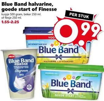 Coop Blue Band halvarine, goede start of Finesse aanbieding