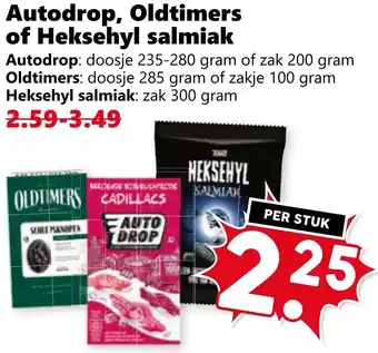 Coop Autodrop, Oldtimers of Heksehyl salmiak aanbieding