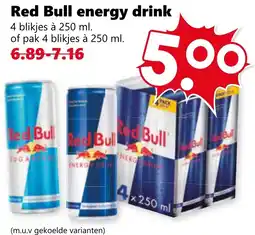 Coop Red Bull energy drink aanbieding