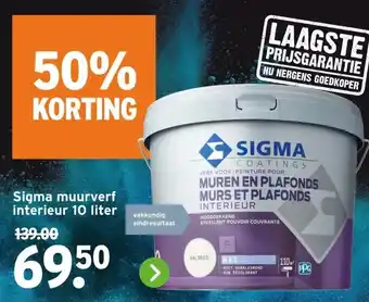 GAMMA Sigma muurverf interieur aanbieding