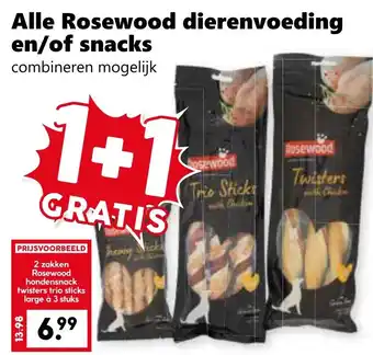 Coop Alle Rosewood dierenvoeding en/of snacks aanbieding