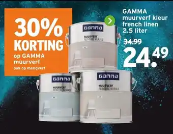 GAMMA GAMMA muurverf kleur french linen aanbieding