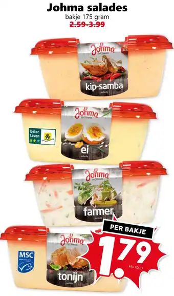 Coop Johma salades aanbieding