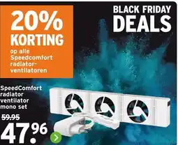 GAMMA SpeedComfort radiator ventilator mono set aanbieding