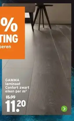 GAMMA GAMMA laminaat Confort zwart eiken aanbieding