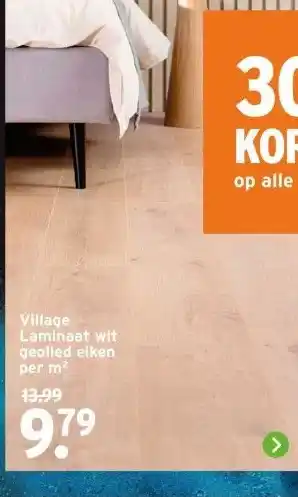 GAMMA Village Laminaat wit geolied eiken aanbieding