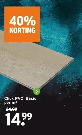 GAMMA Click PVC Basic aanbieding