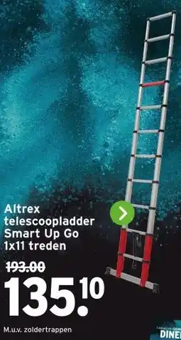 GAMMA Altrex telescoopladder Smart Up Go aanbieding