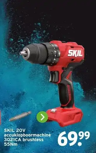 GAMMA SKIL 20V accuklopboormachine 3021CA brushless aanbieding