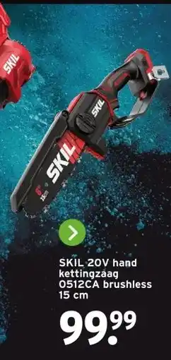 GAMMA SKIL 20V hand kettingzaag 0512CA brushless aanbieding