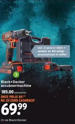 GAMMA Black+Decker accuboormachine aanbieding