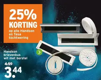GAMMA Handson brievenbus wit met borstel aanbieding