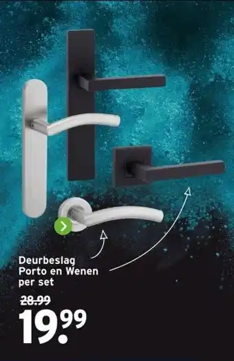 GAMMA Deurbeslag Porto en Wenen aanbieding