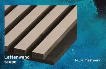 GAMMA Lattenwand taupe aanbieding