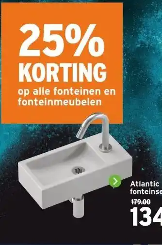 GAMMA Atlantic fonteinset Billy aanbieding