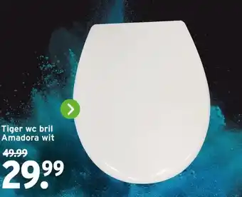 GAMMA Tiger wc bril Amadora wit aanbieding