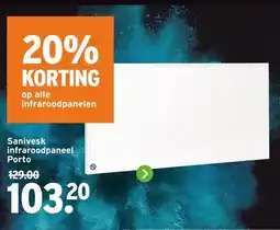 GAMMA Sanivesk infraroodpaneel Porto aanbieding