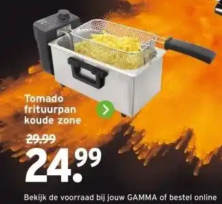 GAMMA Tomado frituurpan koude zone aanbieding