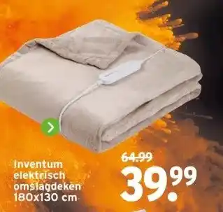 GAMMA Inventum elektrisch omslagdeken aanbieding