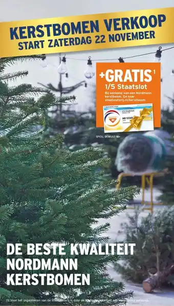 GAMMA DE BESTE KWALITEIT NORDMANN KERSTBOMEN aanbieding